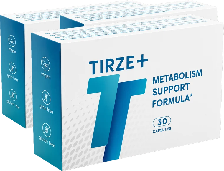 Tre pakker Tirze+ Diet Capsules